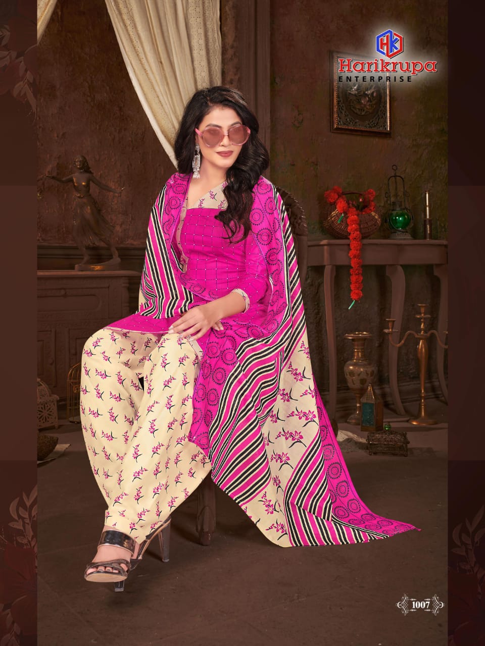 Harikrupa Aradhana 1 Latest Fancy Regular Wear pure Cotton Designers  Punjabi Dress Material Collection 